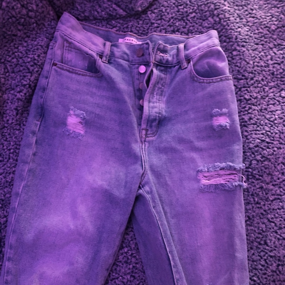 Pacsun high rise straight jeans.
